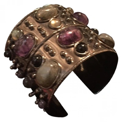Pre-owned Sylvia Toledano Anthracite Metal Bracelet