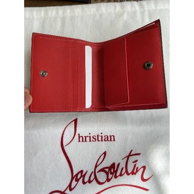 Pre-owned Christian Louboutin Multicolour Python Wallet