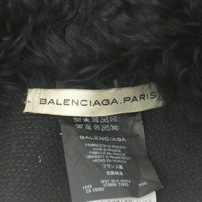 Pre-owned Balenciaga Black Fur Scarf