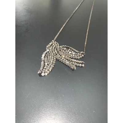 Pre-owned Shourouk Necklace In Silver