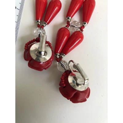 Pre-owned Ben-amun Earrings In Red
