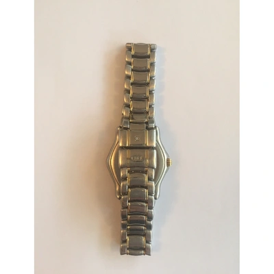 Pre-owned Ebel Wave Watch In Silver