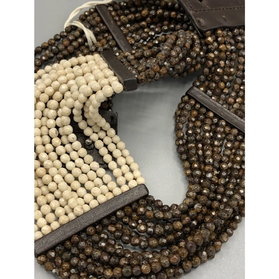 Pre-owned Brunello Cucinelli Brown Metal Necklace