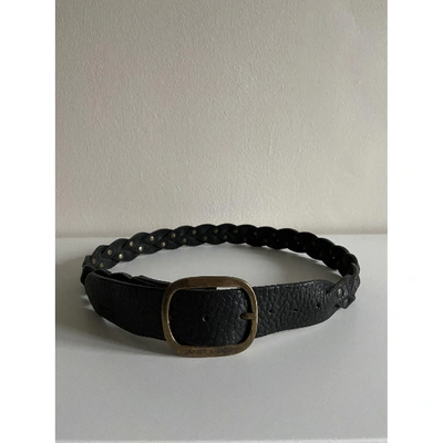 JANET & JANET Pre-owned Leather Belt In Black