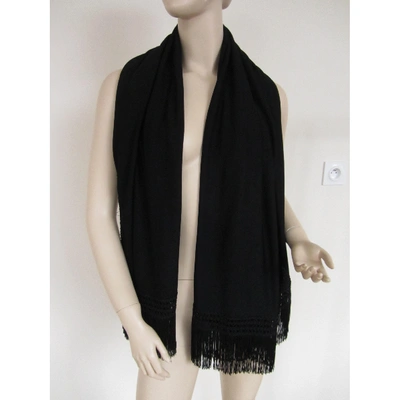 Pre-owned Lanvin Stole In Black