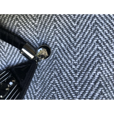 Pre-owned Emporio Armani Cloth Necklace In Black