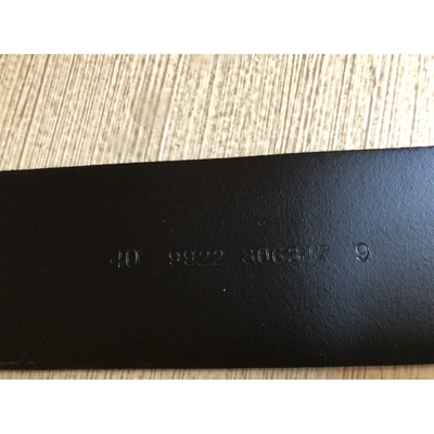 Pre-owned Akris Leather Belt In Black