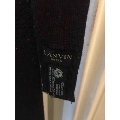 Pre-owned Lanvin Wool Choker In Brown