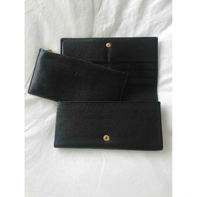 Pre-owned Hogan Black Leather Wallet