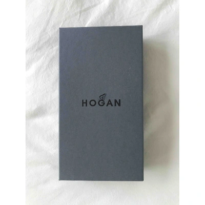Pre-owned Hogan Black Leather Wallet