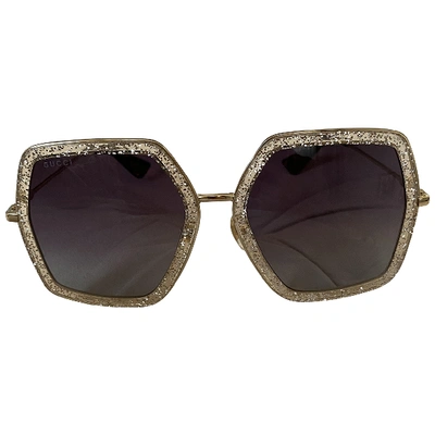 Pre-owned Gucci Gold Sunglasses