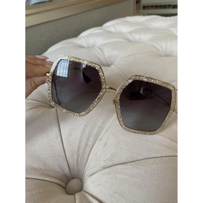 Pre-owned Gucci Gold Sunglasses