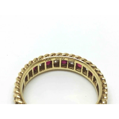 Pre-owned Dior Multicolour Yellow Gold Ring