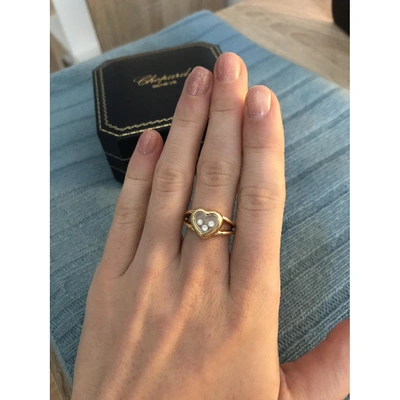 Pre-owned Chopard Happy Diamonds Gold Yellow Gold Ring