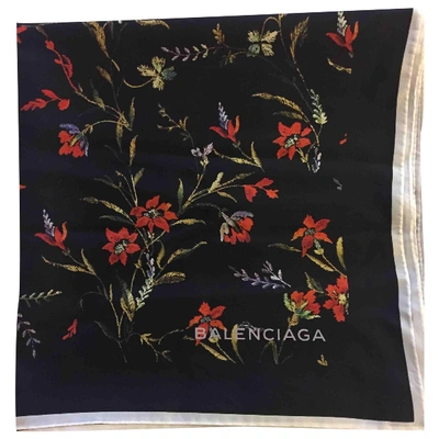 Pre-owned Balenciaga Multicolour Silk Scarf