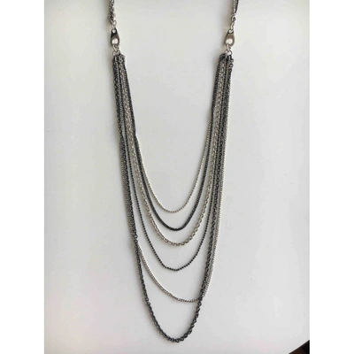 Pre-owned Marc By Marc Jacobs Long Necklace In Silver