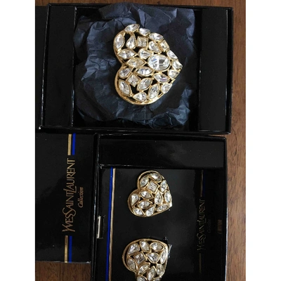 Pre-owned Saint Laurent White Metal Jewellery Set