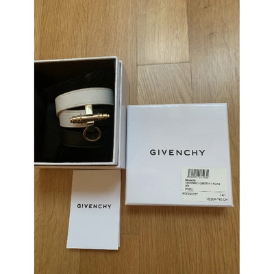 Pre-owned Givenchy Obsedia Leather Bracelet In Other