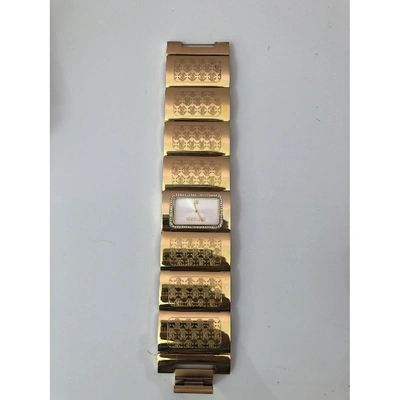 Pre-owned Roberto Cavalli Gold Steel Watch