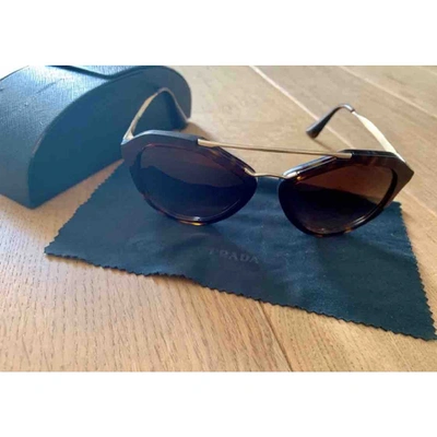 Pre-owned Prada Brown Plastic Sunglasses