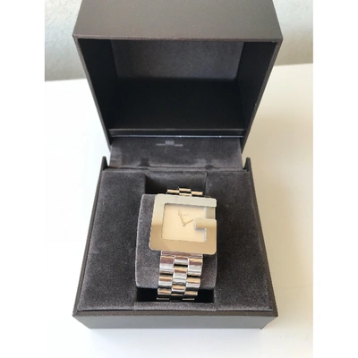 Pre-owned Gucci Watch In Silver