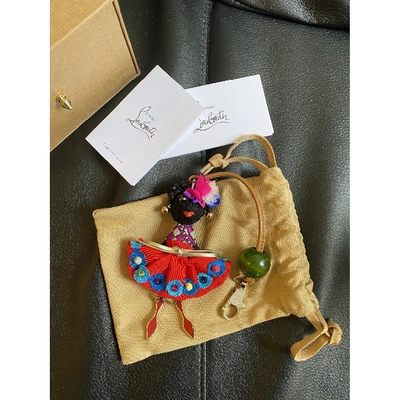 Pre-owned Christian Louboutin Cloth Bag Charm In Multicolour