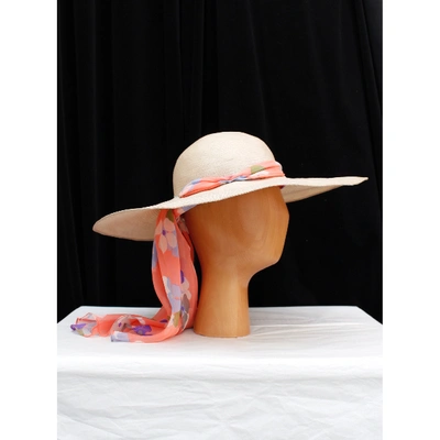 Pre-owned Nina Ricci Wicker Hat