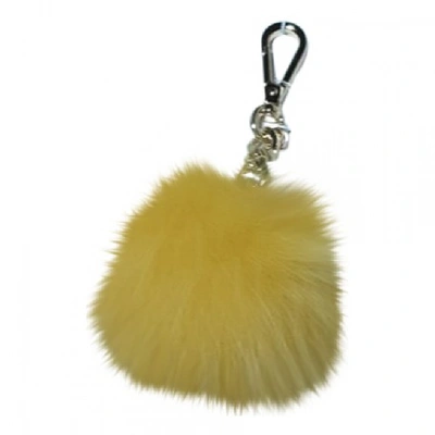 Pre-owned Michael Kors Yellow Fox Bag Charms