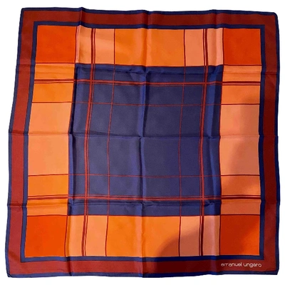 Pre-owned Emanuel Ungaro Silk Neckerchief In Multicolour