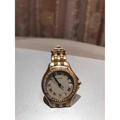 Pre-owned Cartier Cougar Yellow Gold Watch