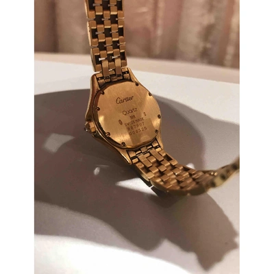 Pre-owned Cartier Cougar Yellow Gold Watch