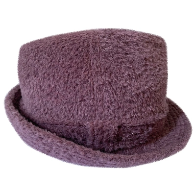Pre-owned Agnona Hat In Purple