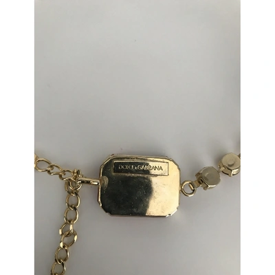 Pre-owned Dolce & Gabbana Belt In Gold
