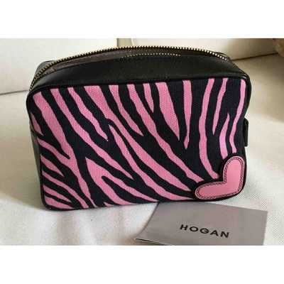 Pre-owned Hogan Pink Cotton Purses, Wallet & Cases
