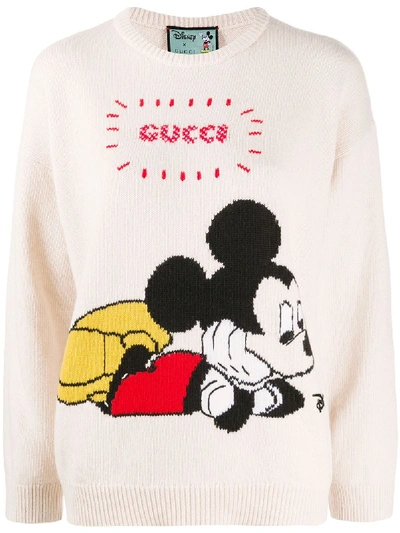 Shop Gucci X Disney Mickey Mouse Jumper In Rosa