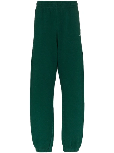 Shop Off-white Caravaggio Arrows Track Pants In Green