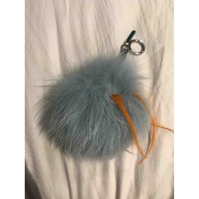 Pre-owned Fendi Key Ring In Blue