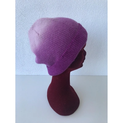 Pre-owned Dkny Wool Beanie In Multicolour