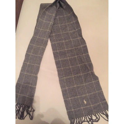 Pre-owned Polo Ralph Lauren Grey Wool Scarf