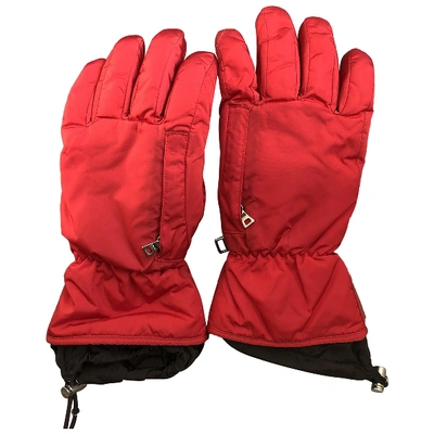 Pre-owned Prada Red Gloves