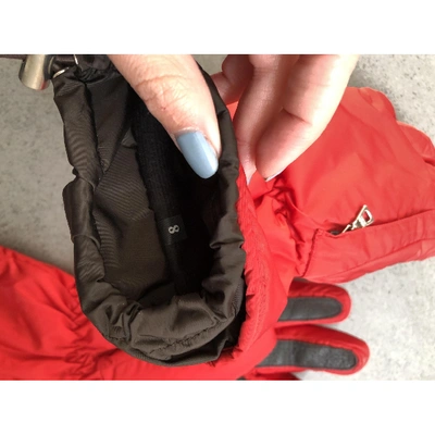 Pre-owned Prada Red Gloves