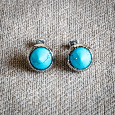 Pre-owned Eddie Borgo Earrings In Turquoise
