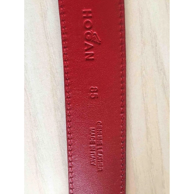 Pre-owned Hogan Leather Belt In Red