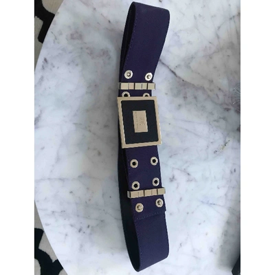 Pre-owned Elisabetta Franchi Belt In Purple