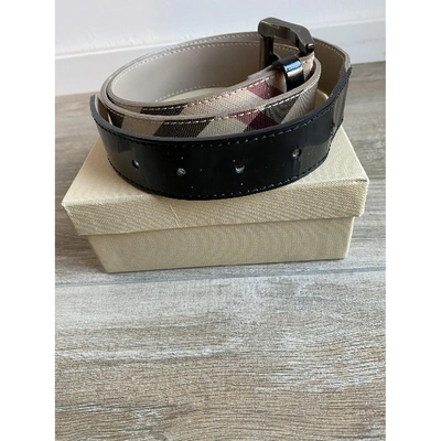 Pre-owned Burberry Leather Belt In Other