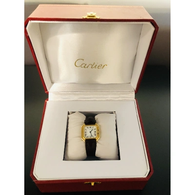Pre-owned Cartier Ceinture Brown Yellow Gold Watch