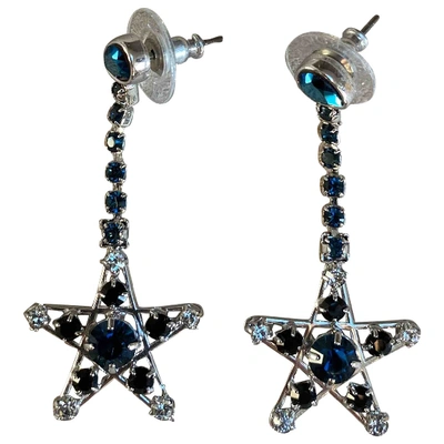 Pre-owned Swarovski Earrings In Blue