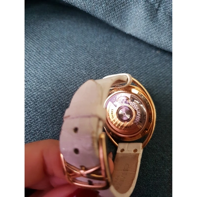 Pre-owned Chaumet White Pink Gold Watches