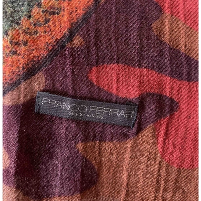 Pre-owned Franco Ferrari Wool Scarf In Multicolour