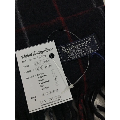 Pre-owned Burberry Cashmere Scarf In Multicolour